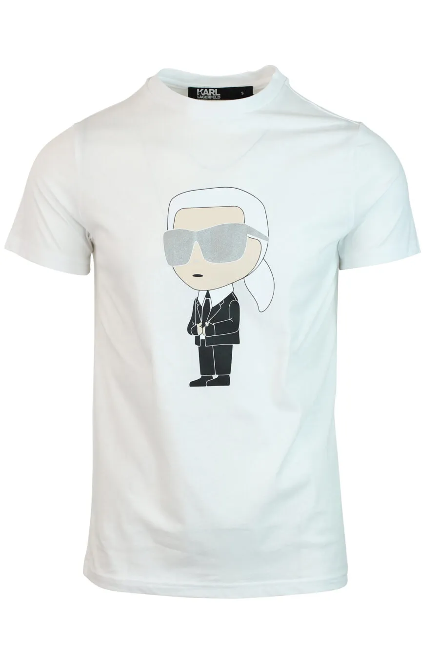 Camiseta blanca con maxilogo 