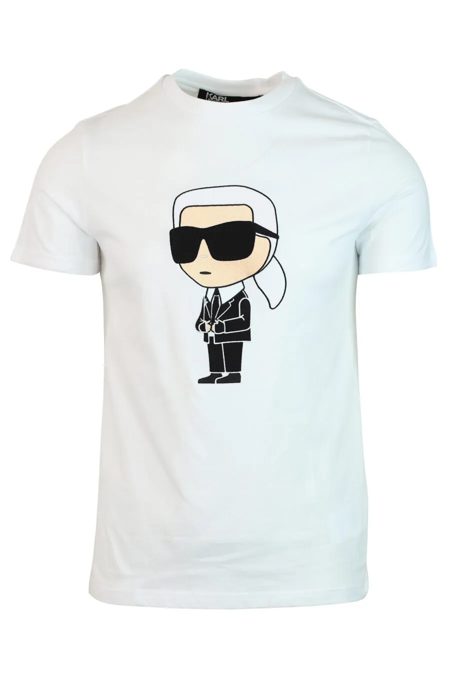 Camiseta blanca con maxilogo 