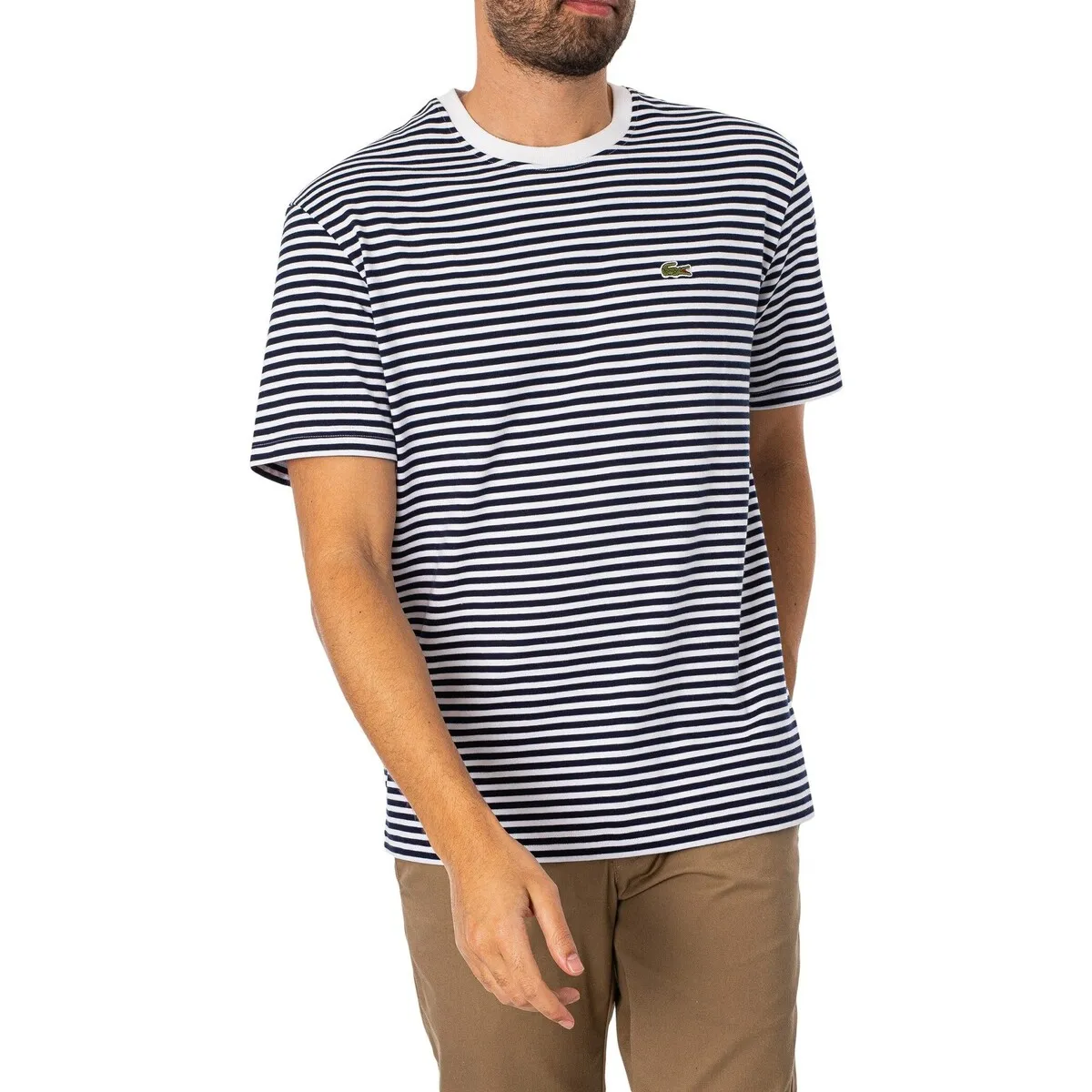 Camiseta Con Logo De Rayas