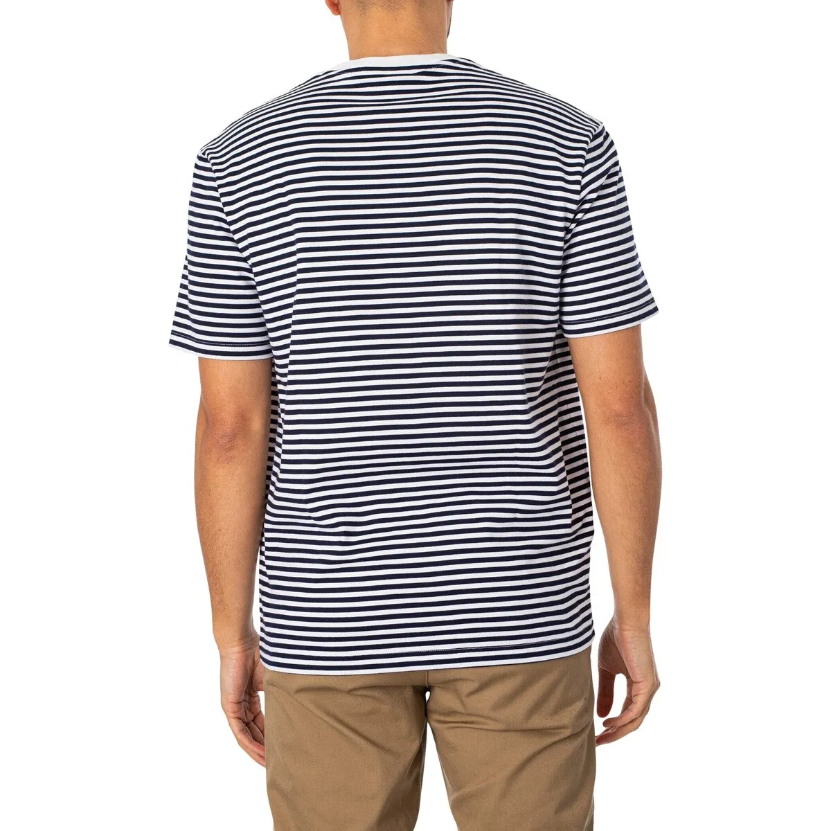 Camiseta Con Logo De Rayas