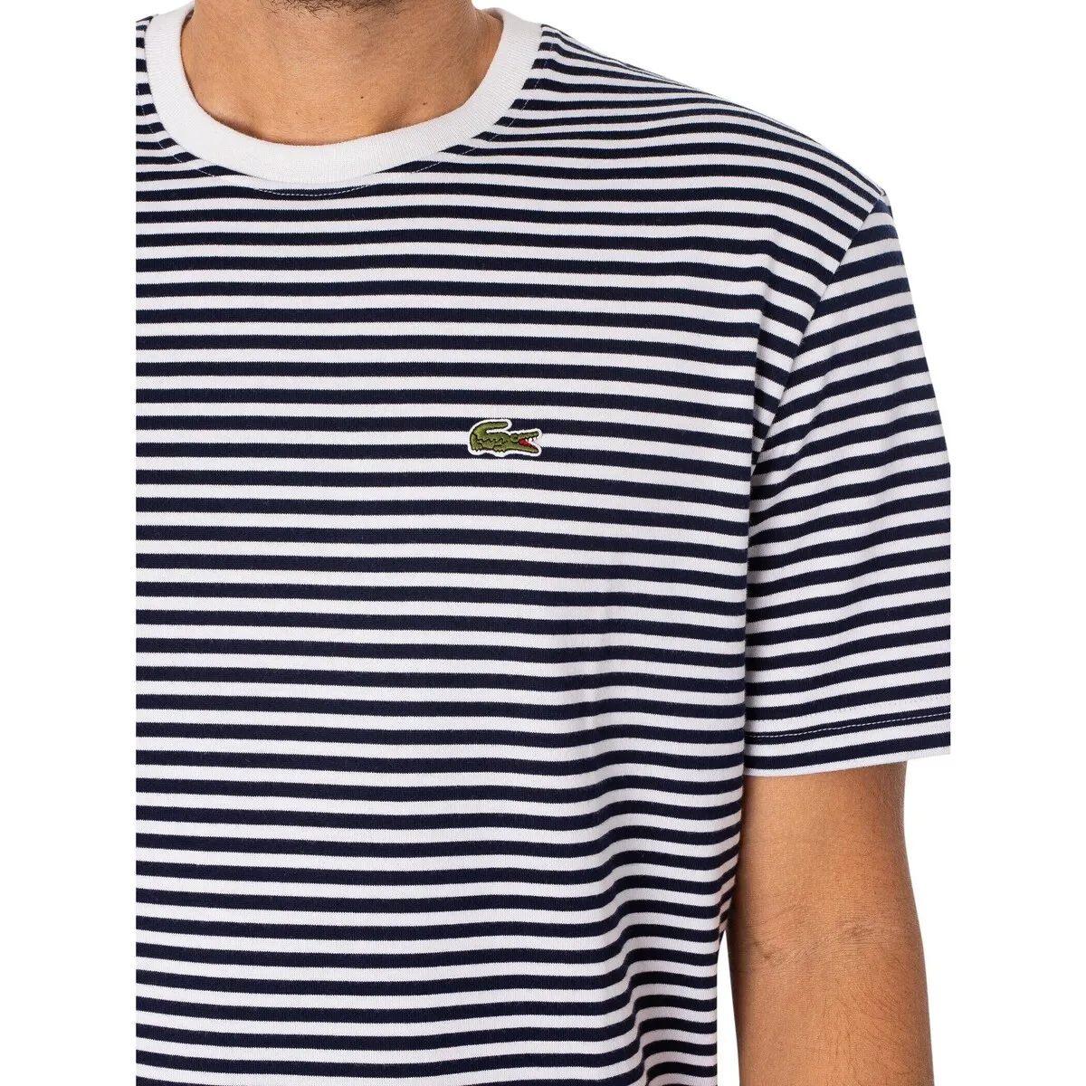 Camiseta Con Logo De Rayas