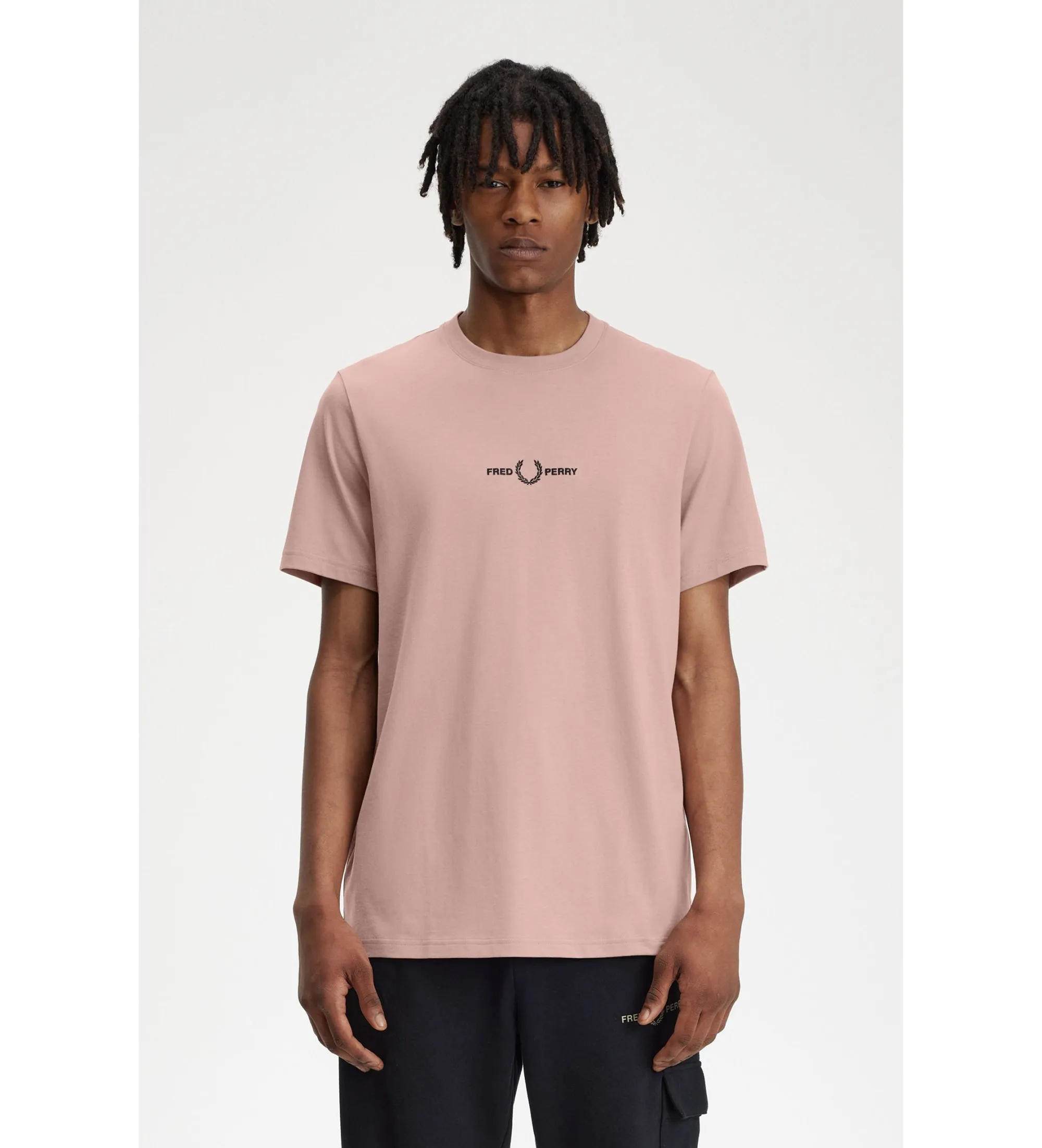 Camiseta con logo rosa