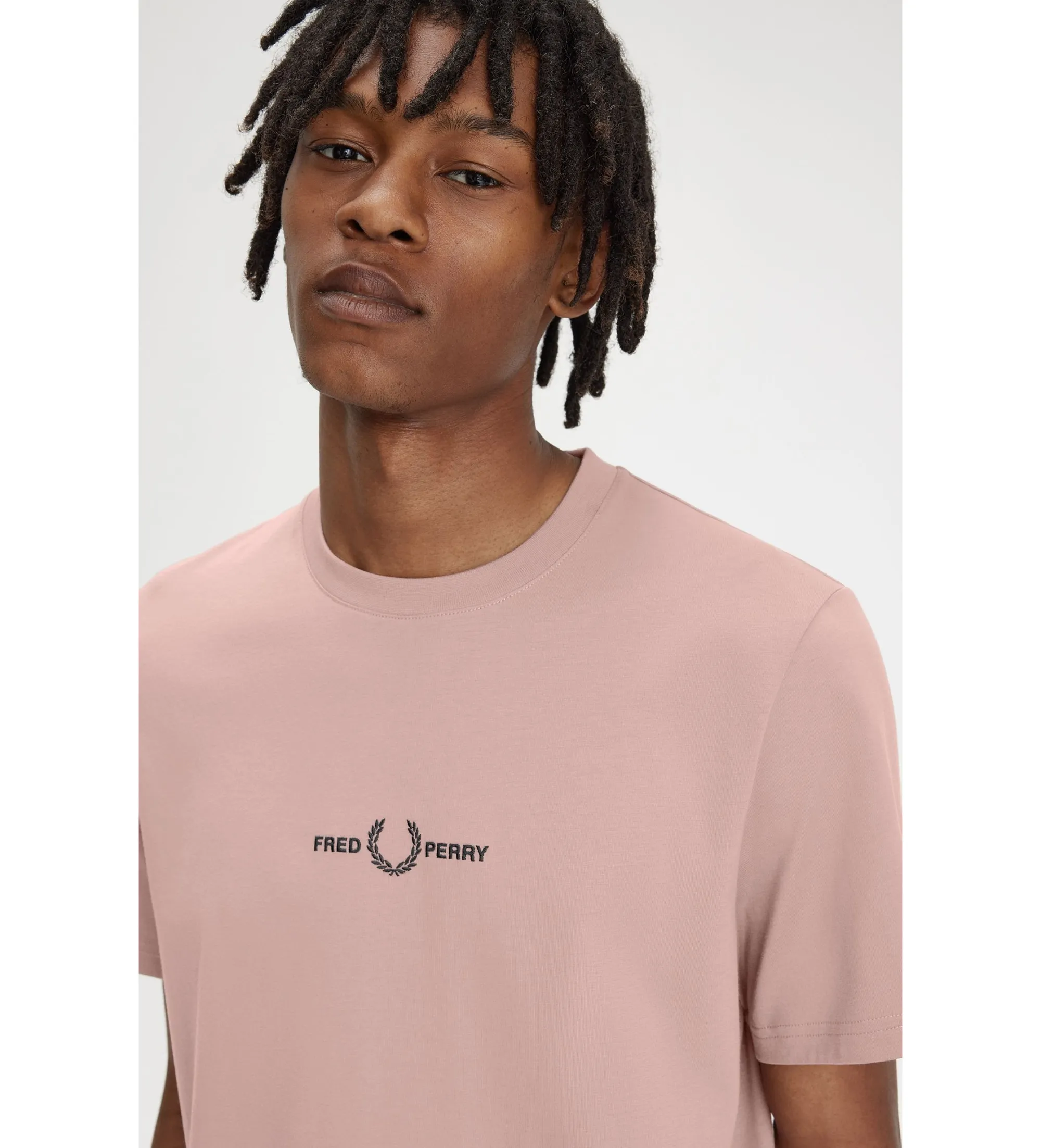 Camiseta con logo rosa