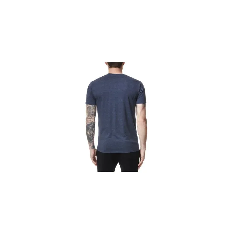 Camiseta de bolsillo Tentree Spruce Stripe para hombre (Dress Blue Heather)