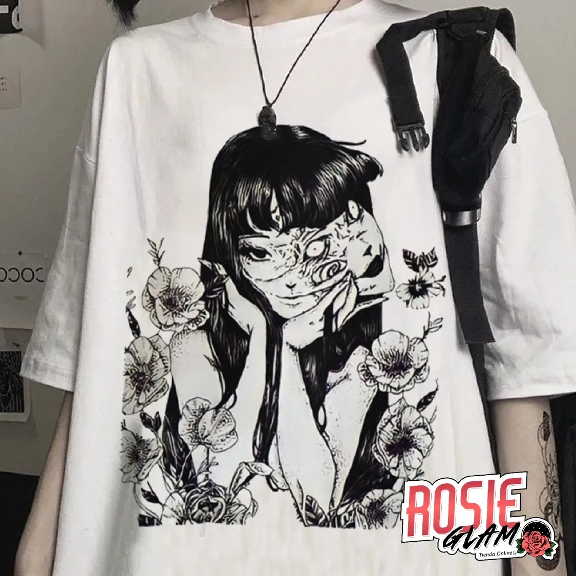 CAMISETA DOBLE CARA JUNJI  ROSIEGLAM
