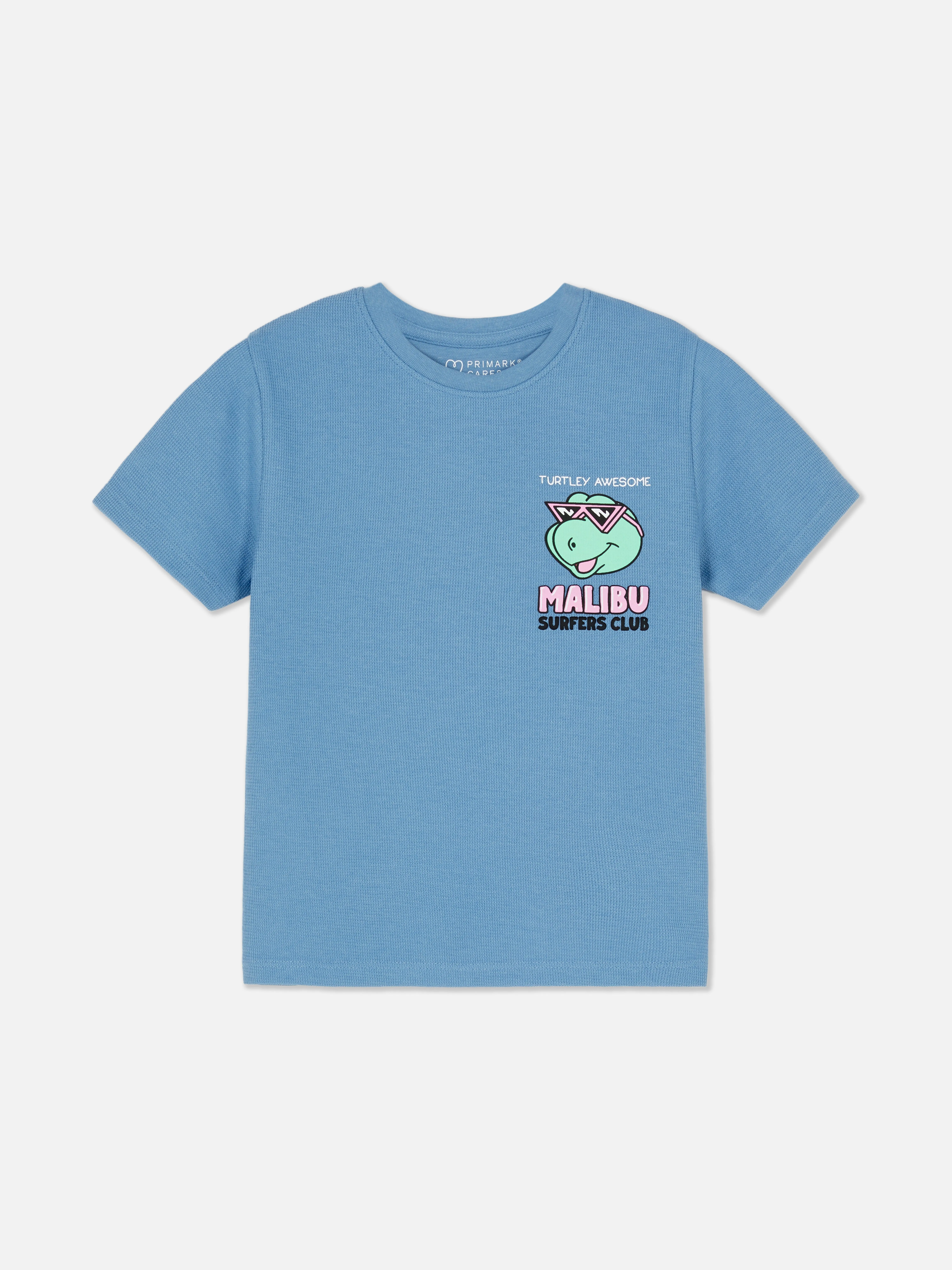 Camiseta estampado de tortuga surfera