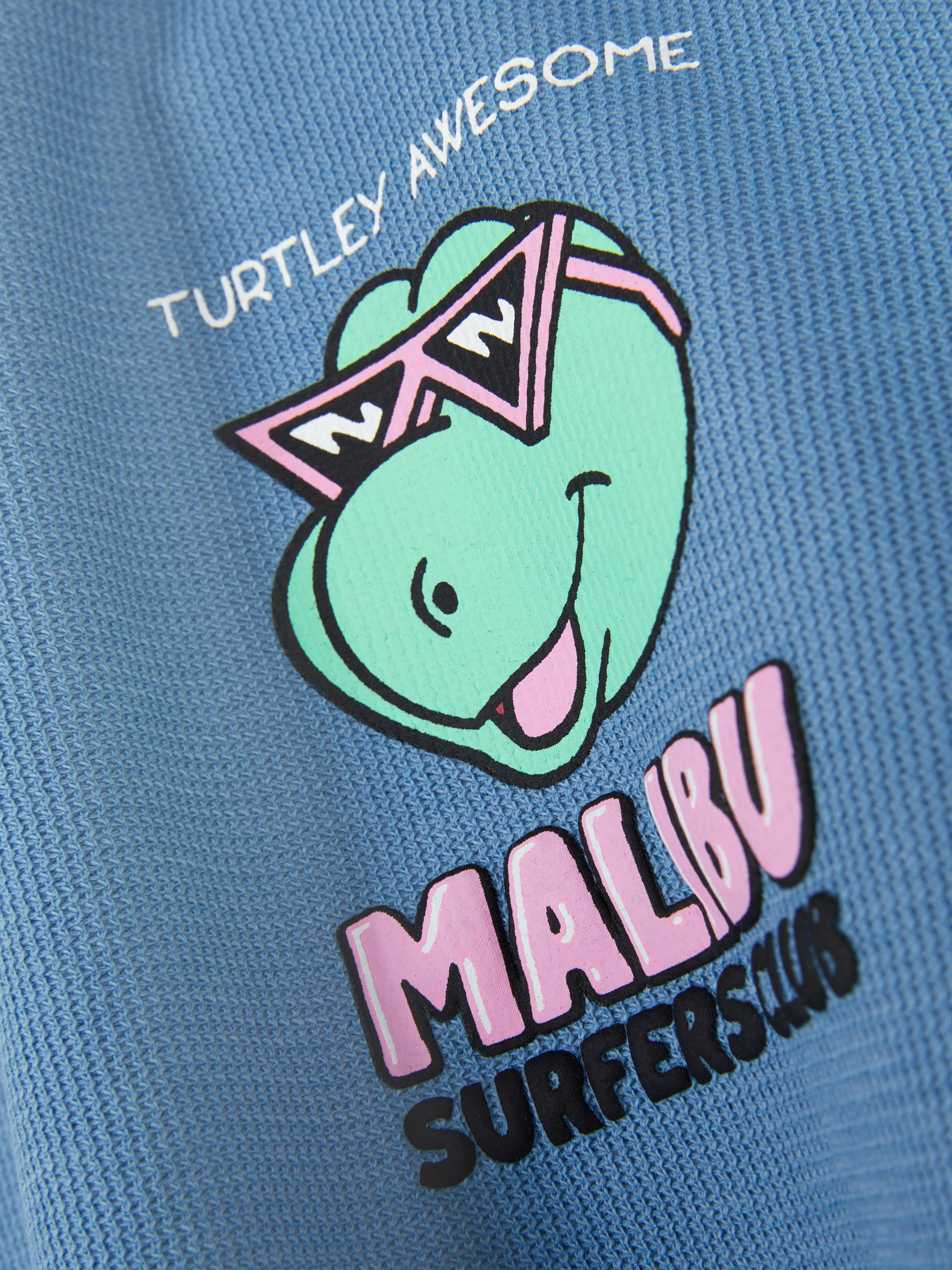 Camiseta estampado de tortuga surfera