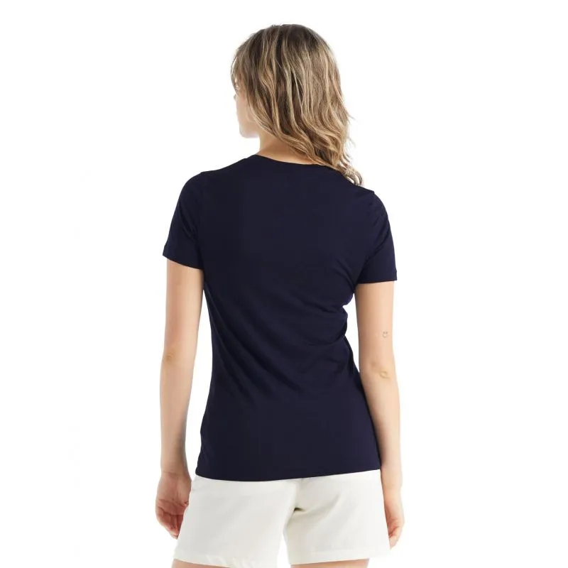 Camiseta Icebreaker Tech Lite II Scoop Shapes (Midnight Navy) Mujer