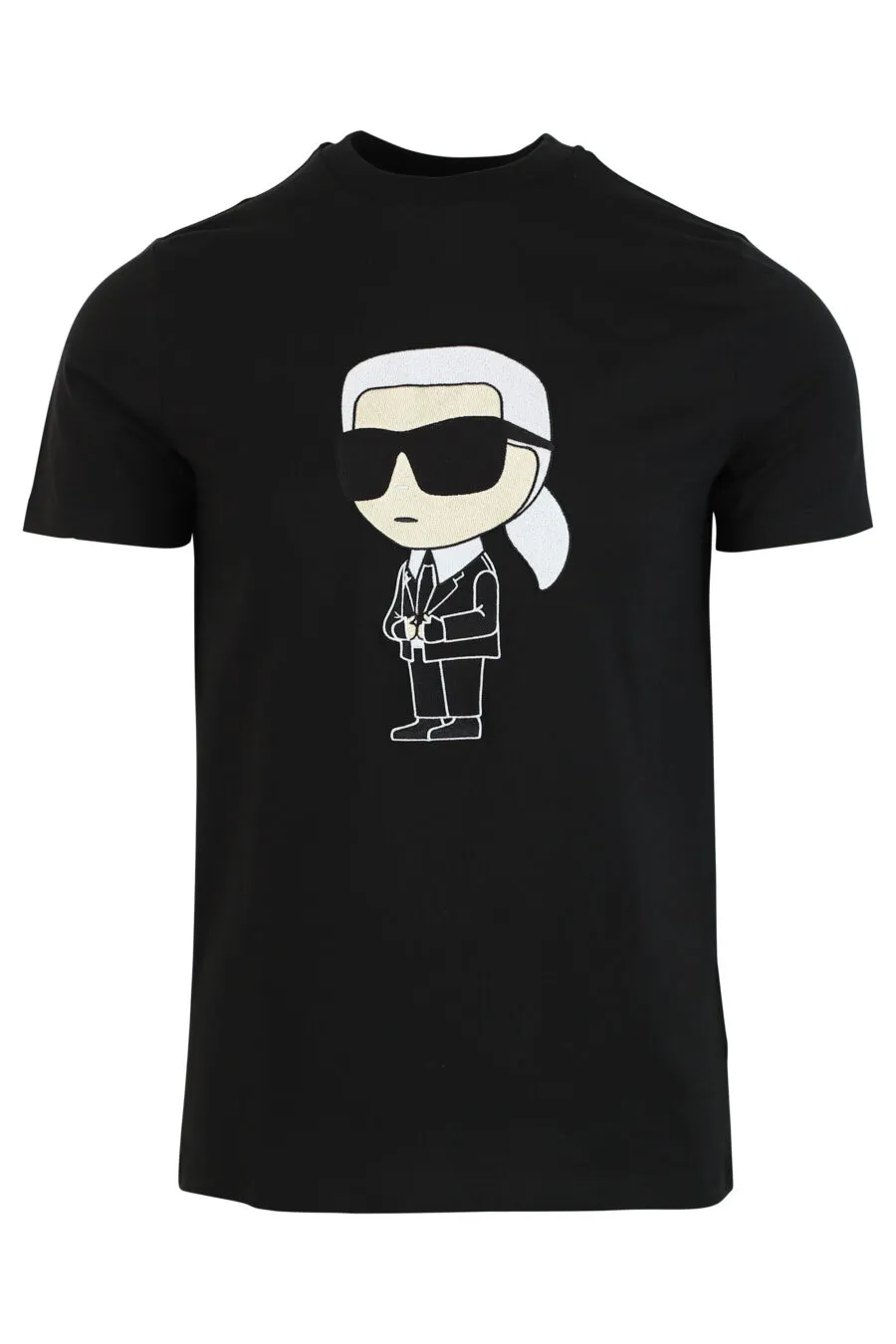 Camiseta negra con maxilogo 
