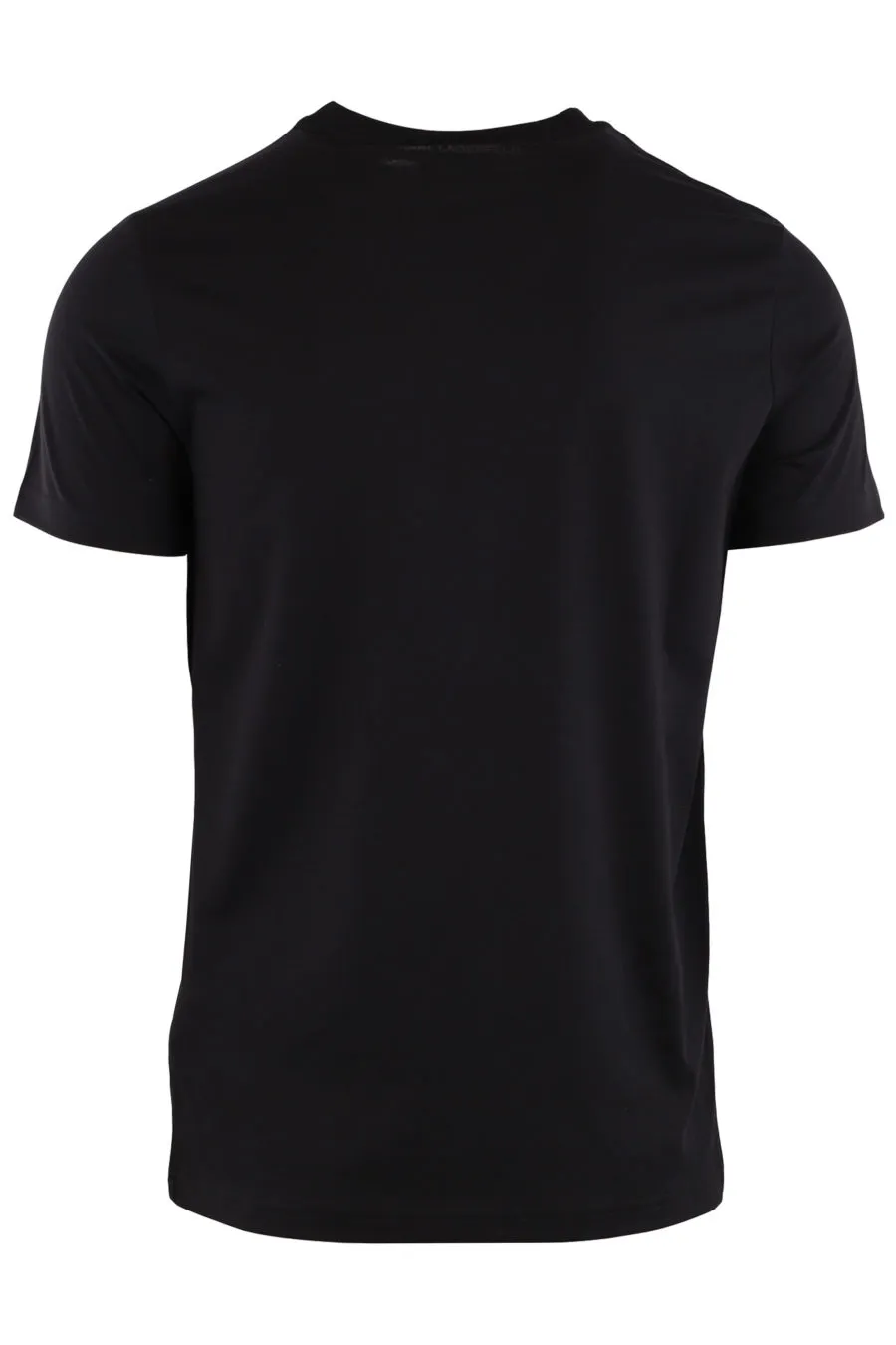 Camiseta negra con silueta de Karl