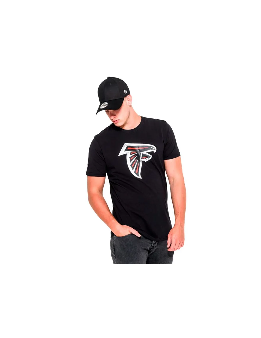 Camiseta New Era Falcons NFL Regular Hombre Negro