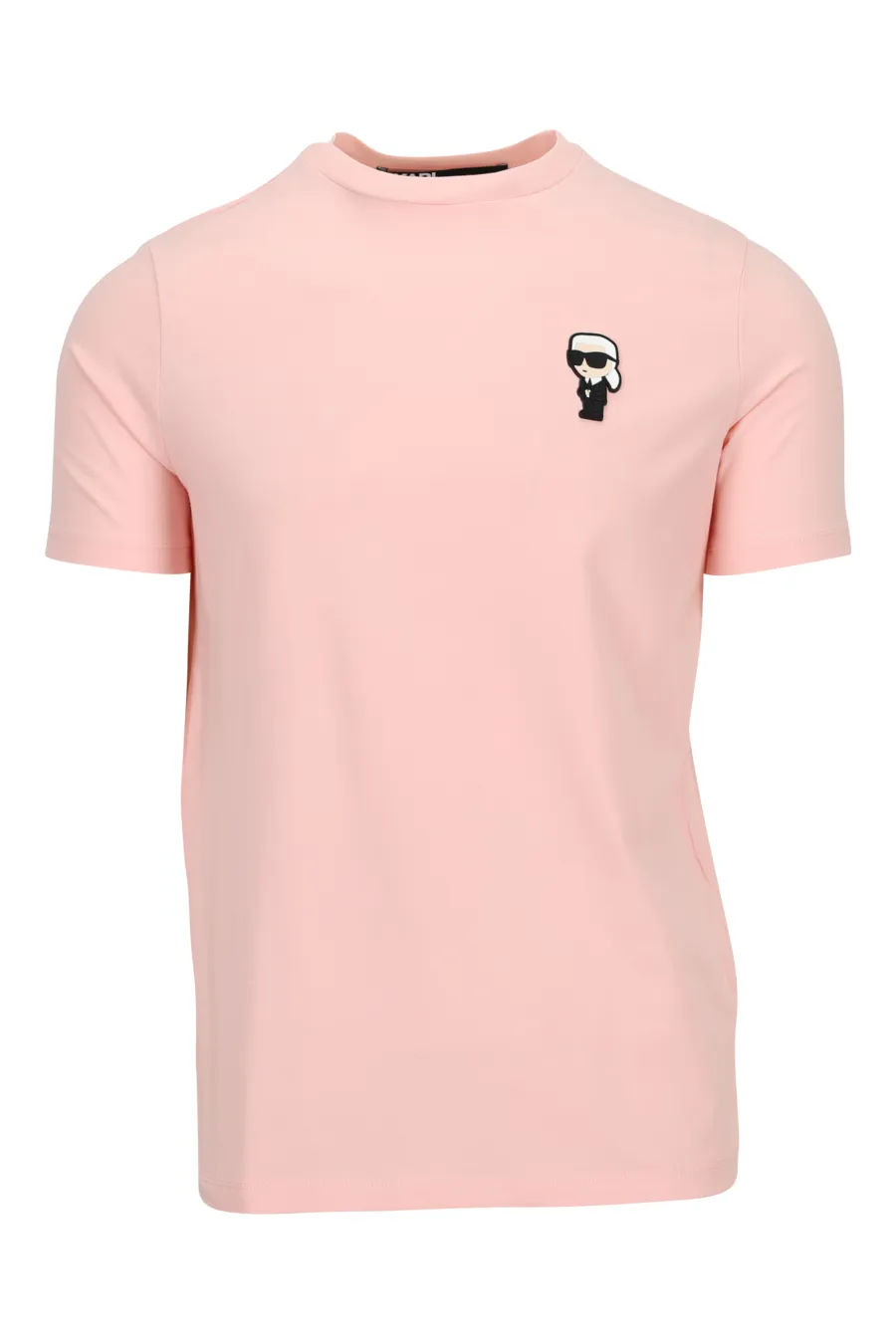 Camiseta rosa con minilogo 