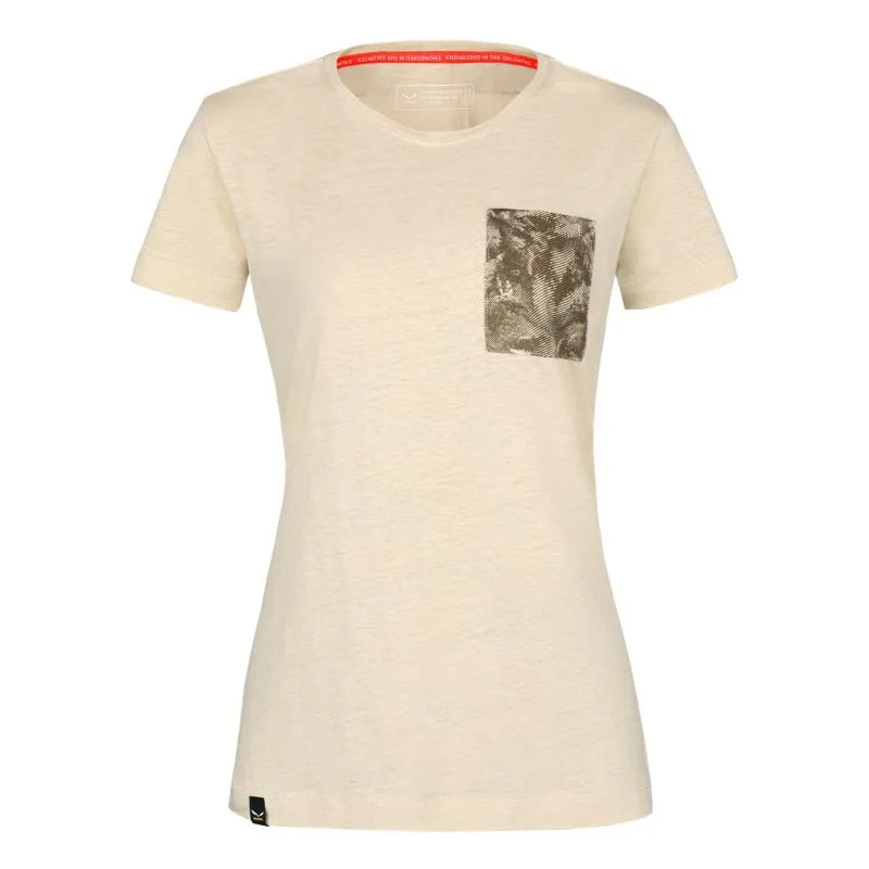 Camiseta Salewa Puez Hemp Pocket (avena) mujer