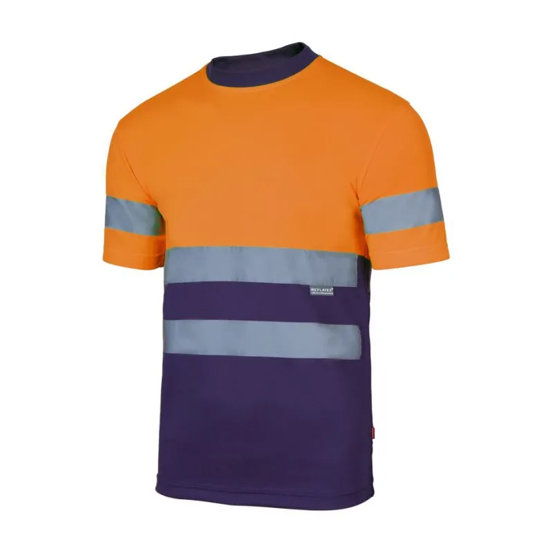Camiseta técnica bicolor de alta visibilidad VELILLA Serie 305506