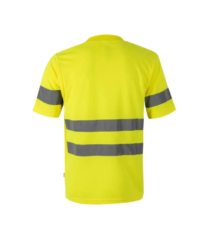 Camiseta técnica de alta visibilidad con cintas reflectantes VELILLA Serie 305505