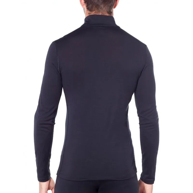 Camiseta técnica de media cremallera para hombre Icebreaker Merino 200 Oasis Ls Half Zip (Midnight navy)