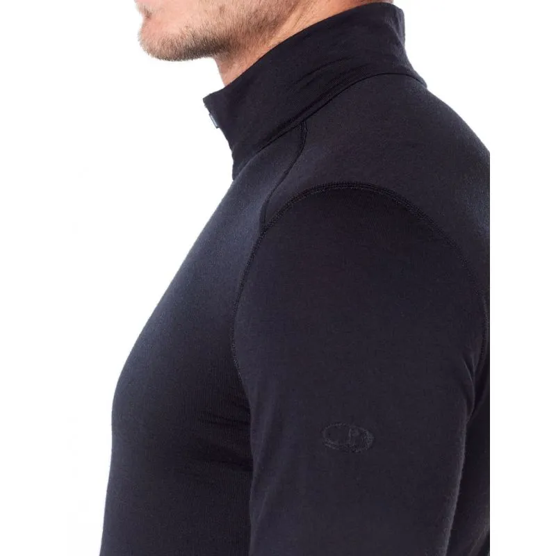 Camiseta técnica de media cremallera para hombre Icebreaker Merino 200 Oasis Ls Half Zip (Midnight navy)