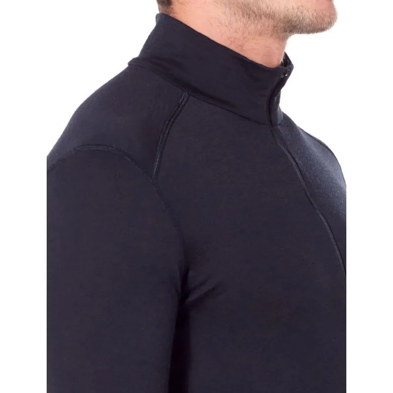 Camiseta técnica de media cremallera para hombre Icebreaker Merino 200 Oasis Ls Half Zip (Midnight navy)