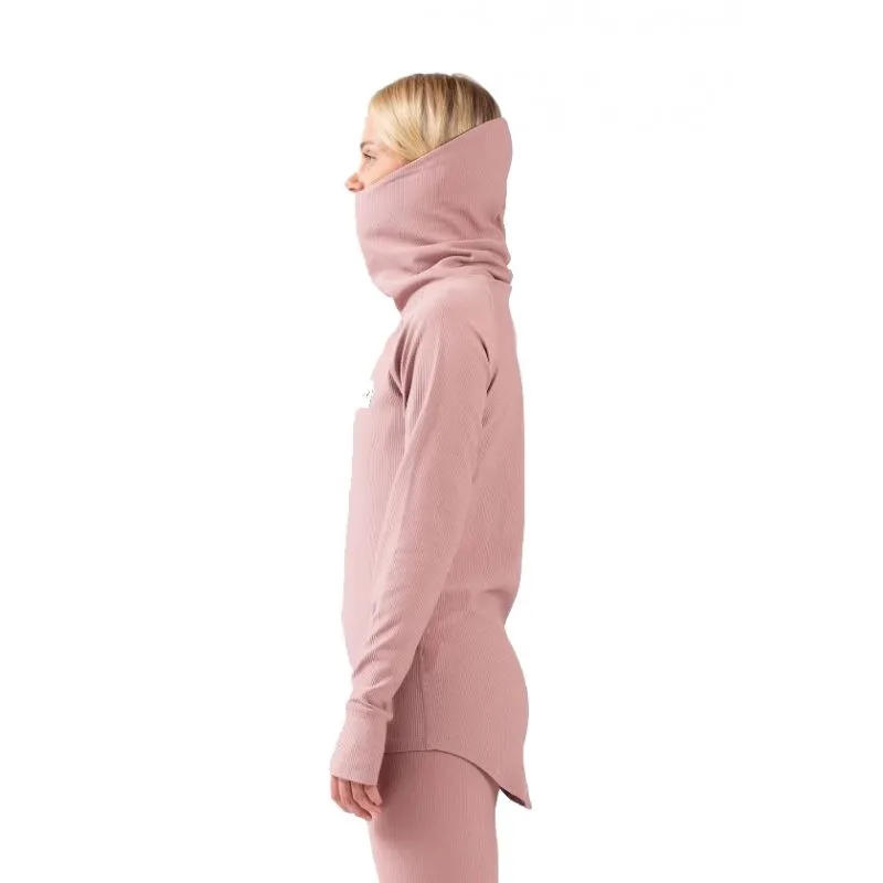 Camiseta técnica de mujer Eivy Icecold Gaiter Rib Top (Faded woodrose)