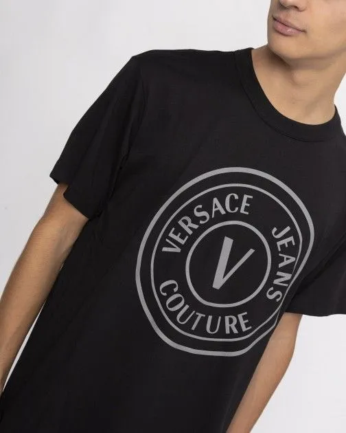 Camiseta Versace Jeans Couture 73GAHT05 Negro