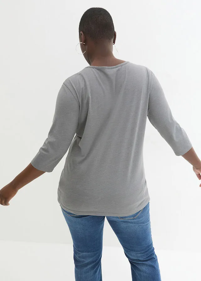 Camisetas premamá Gris claro estampado