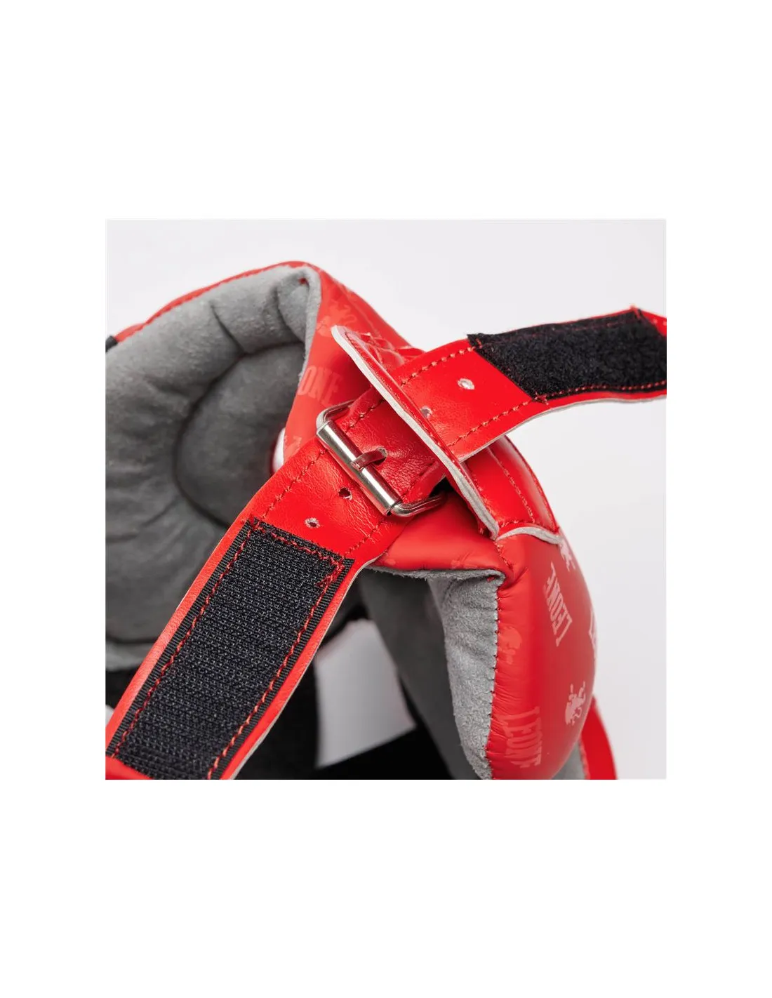 Casco de Boxeo Leone Protector Con Pomulo Dna Rojo