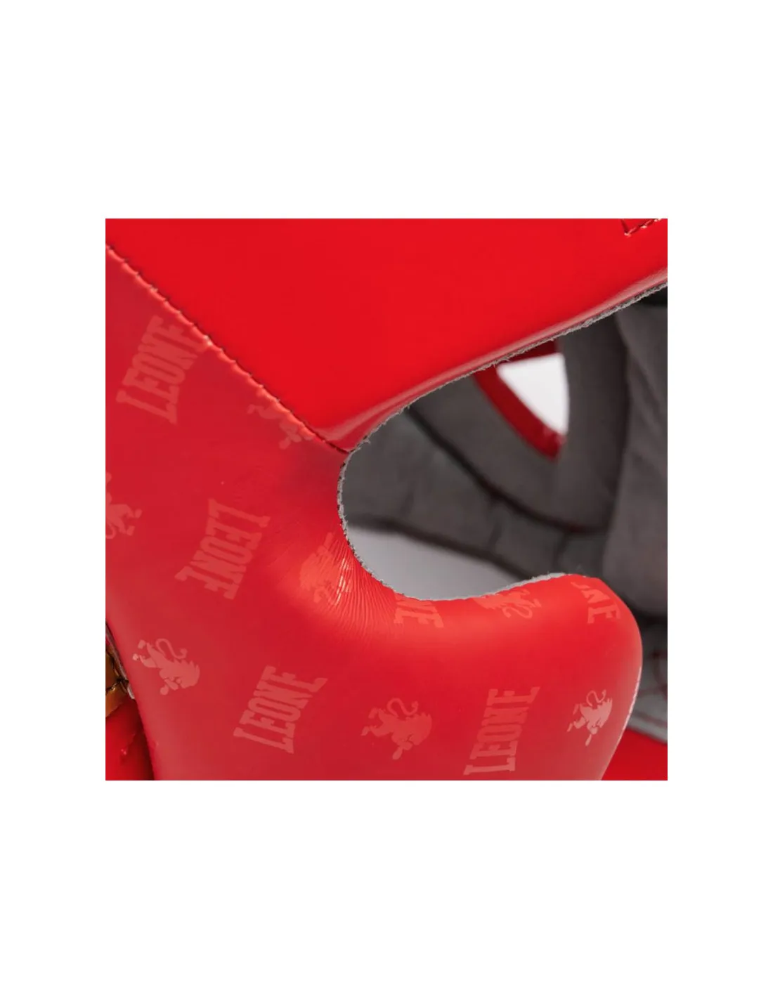 Casco de Boxeo Leone Protector Con Pomulo Dna Rojo