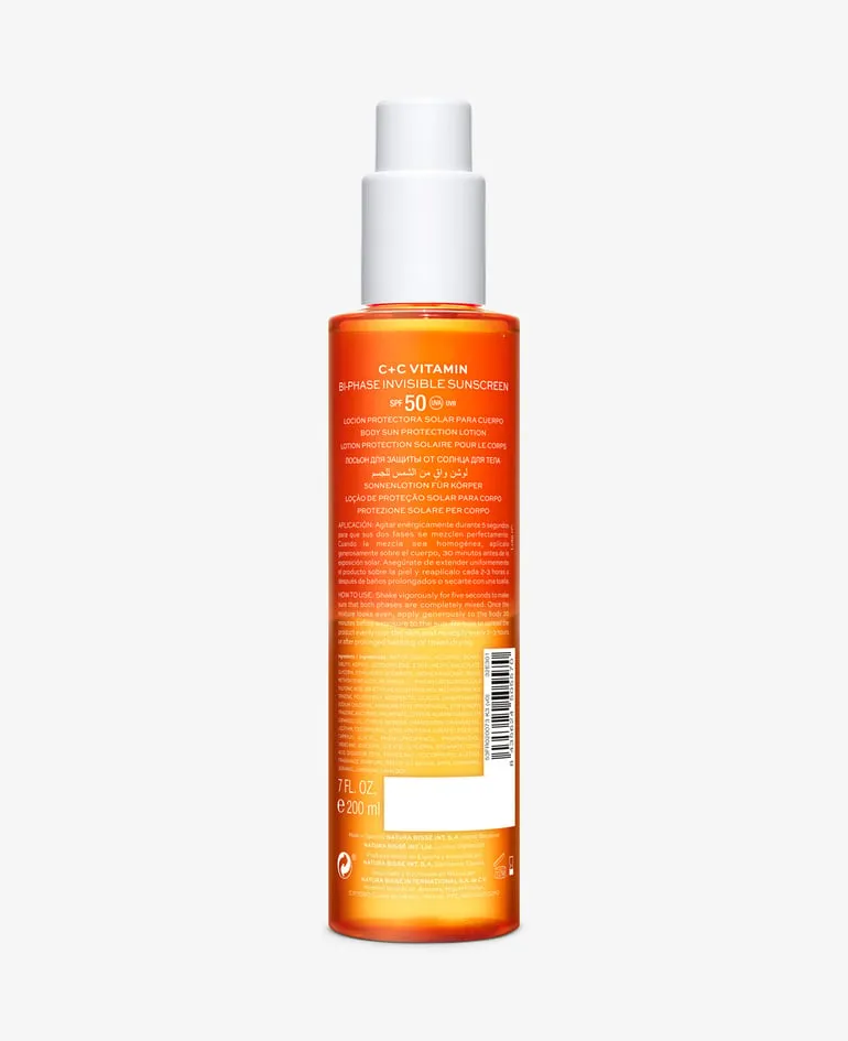 C+C VITAMIN SPF 50 BIPHASE INVISIBLE SUNSCREEN