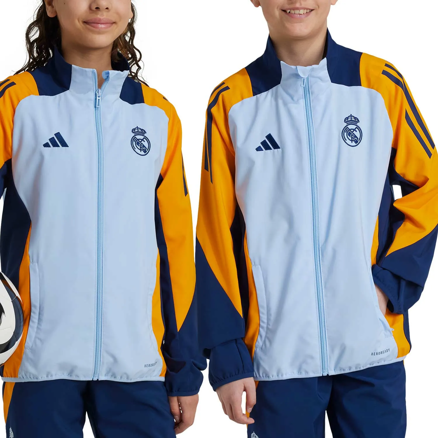 Chaqueta adidas niño Real Madrid presentación