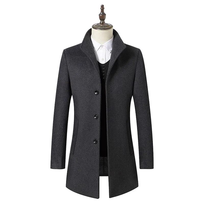 Chaqueta Clásica De Lana Para Hombre