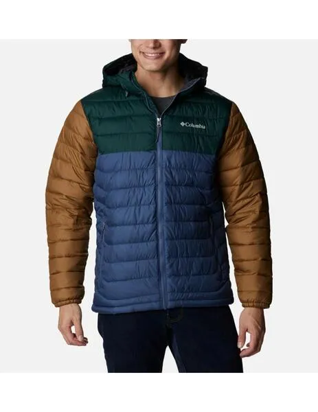Chaqueta columbia powder lite hooded dark mountain de hombre