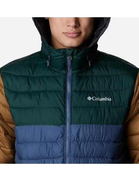 Chaqueta columbia powder lite hooded dark mountain de hombre