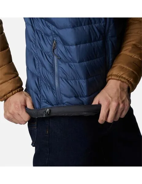 Chaqueta columbia powder lite hooded dark mountain de hombre