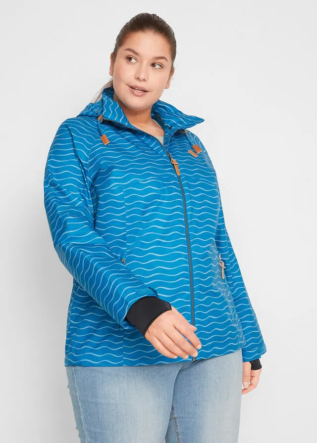 Chaqueta funcional Azul atlántico con estampado gráfico