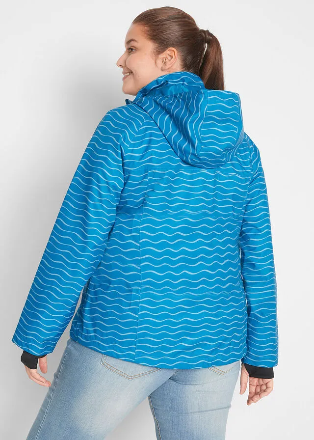 Chaqueta funcional Azul atlántico con estampado gráfico