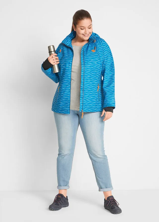 Chaqueta funcional Azul atlántico con estampado gráfico