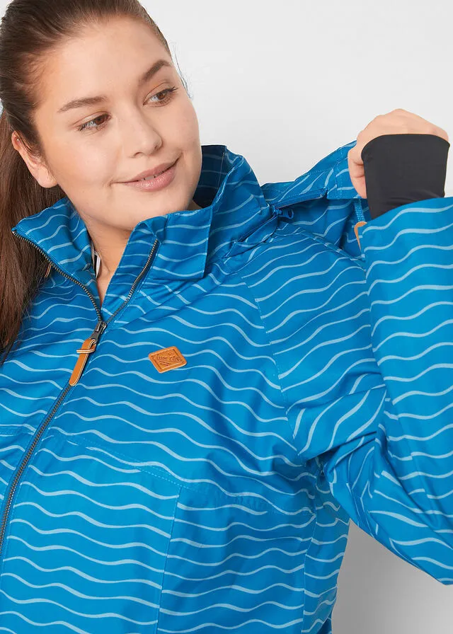 Chaqueta funcional Azul atlántico con estampado gráfico