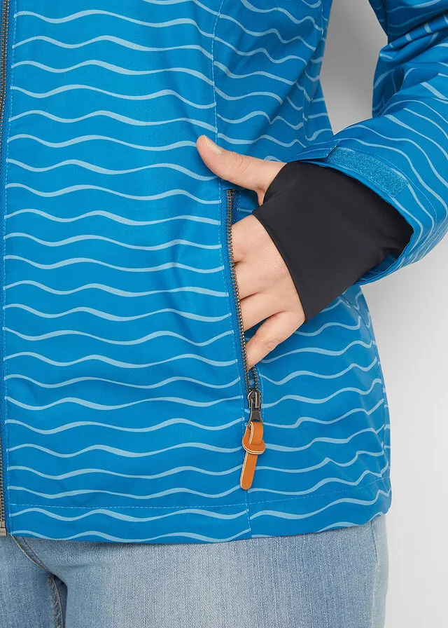 Chaqueta funcional Azul atlántico con estampado gráfico