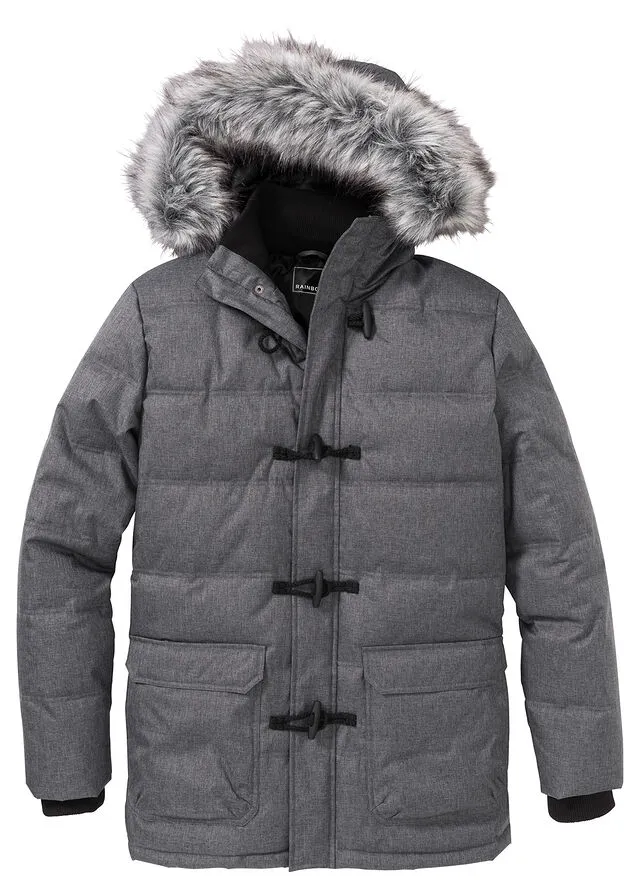 Chaqueta funcional con guateado Gris jaspeado