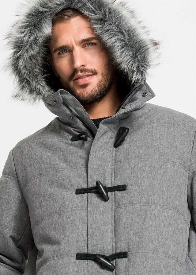 Chaqueta funcional con guateado Gris jaspeado