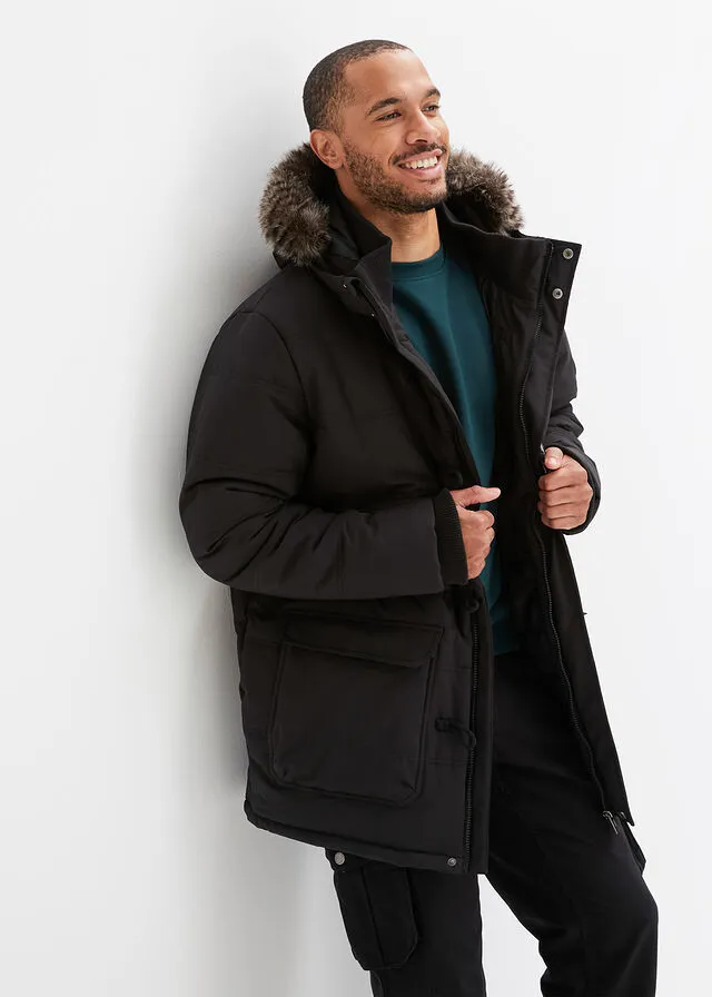 Chaqueta funcional con guateado Negro