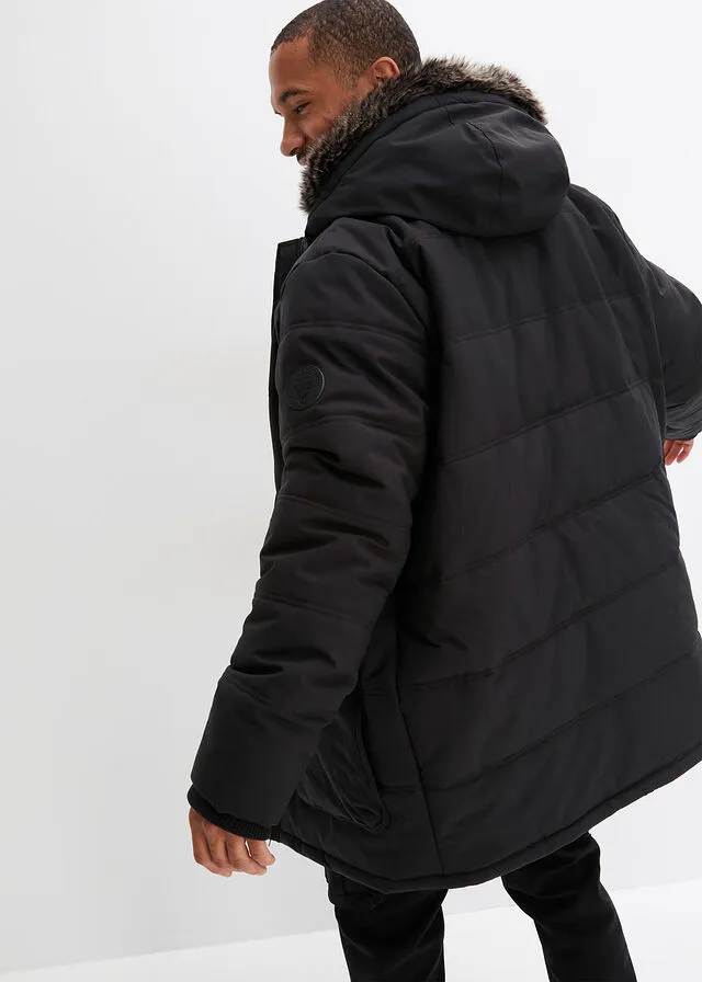 Chaqueta funcional con guateado Negro