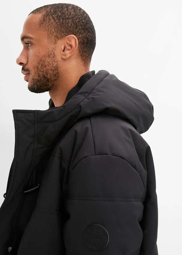Chaqueta funcional con guateado Negro