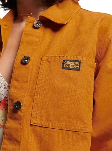 Chaqueta Superdry Vintage Chore Naranja para Mujer