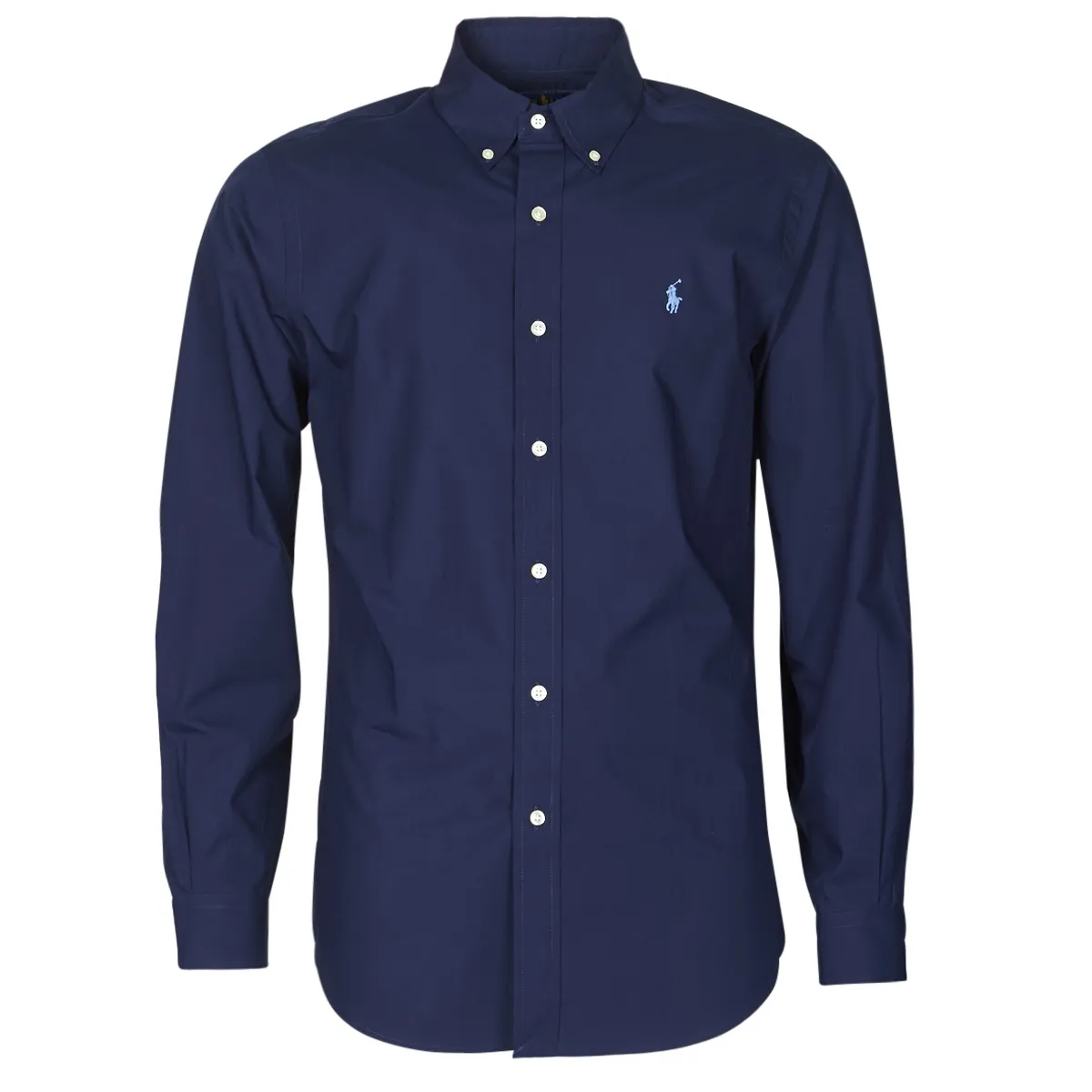 CHEMISE AJUSTEE EN POPLINE DE COTON COL BOUTONNE  LOGO PONY PLAY