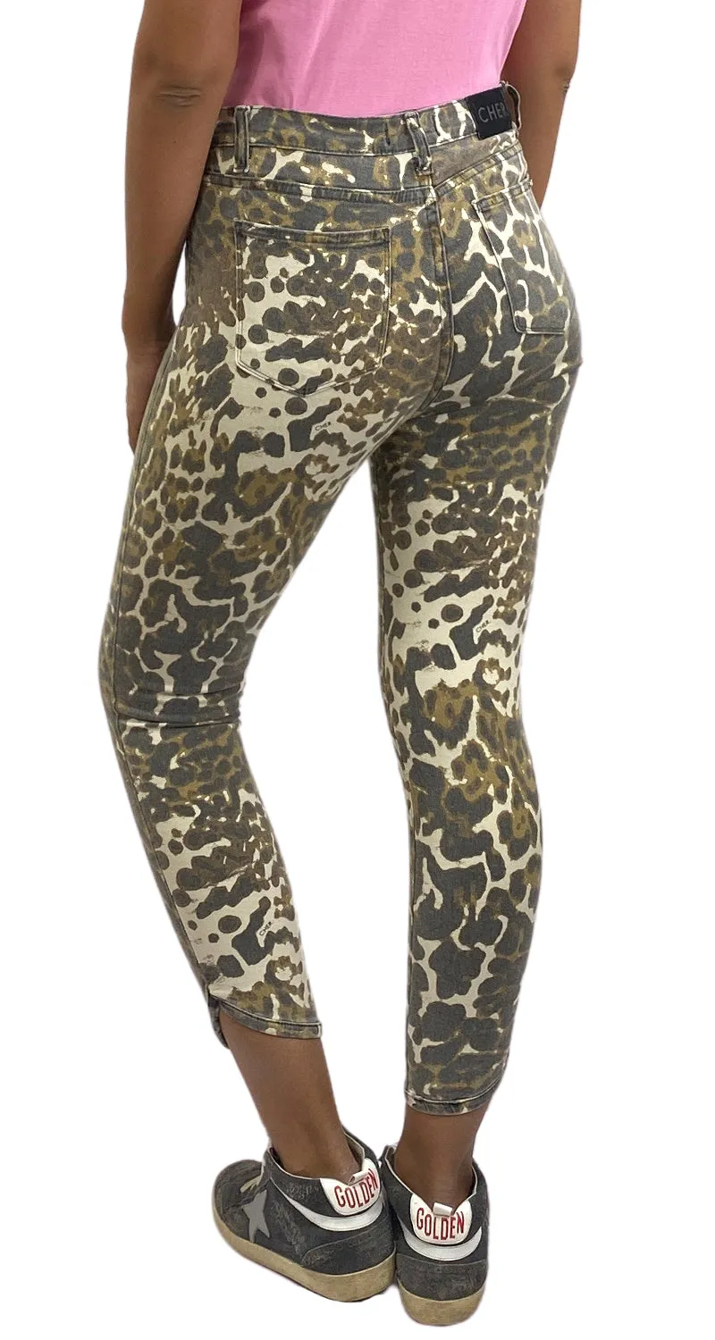 CHER Pantalón Animal Print