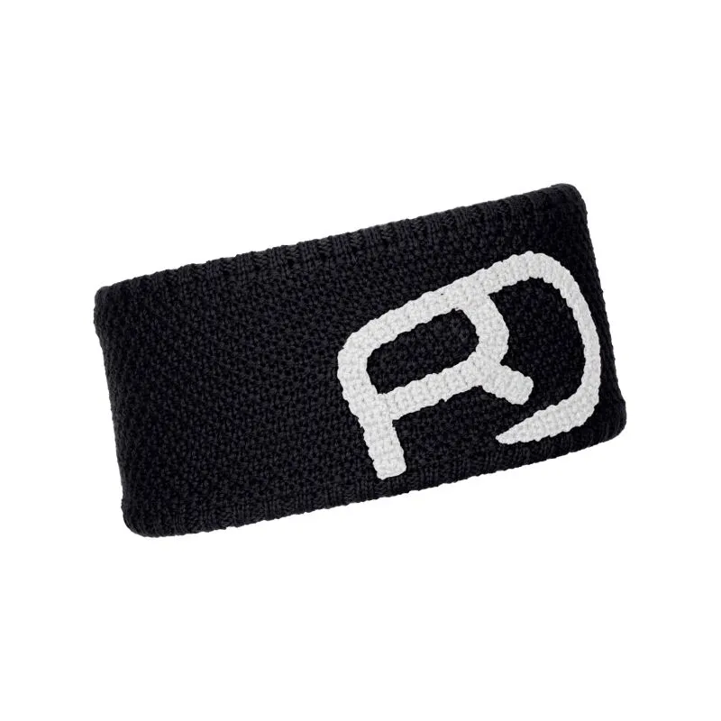 Cinta para la cabeza Ortovox Rock'n'wool (negro cuervo)