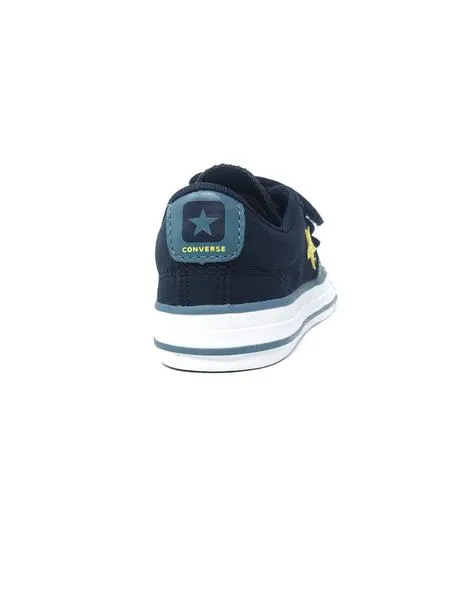 converse azul velcros