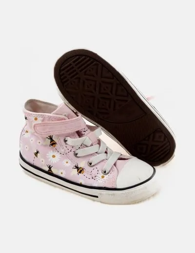 Converse Deportiva bicolor estampada