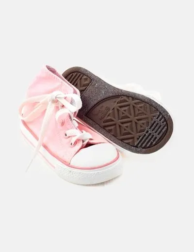 Converse Deportiva rosa cordón